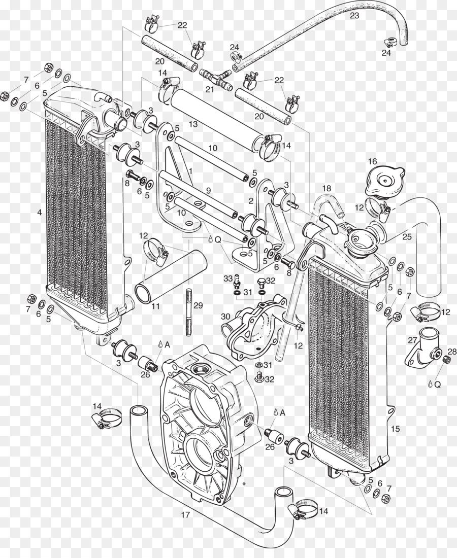Diagrama Do Radiador，Peças PNG