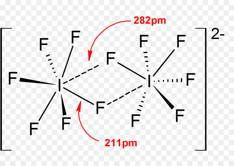 Estrutura De Lewis，Iodo Heptafluoride PNG