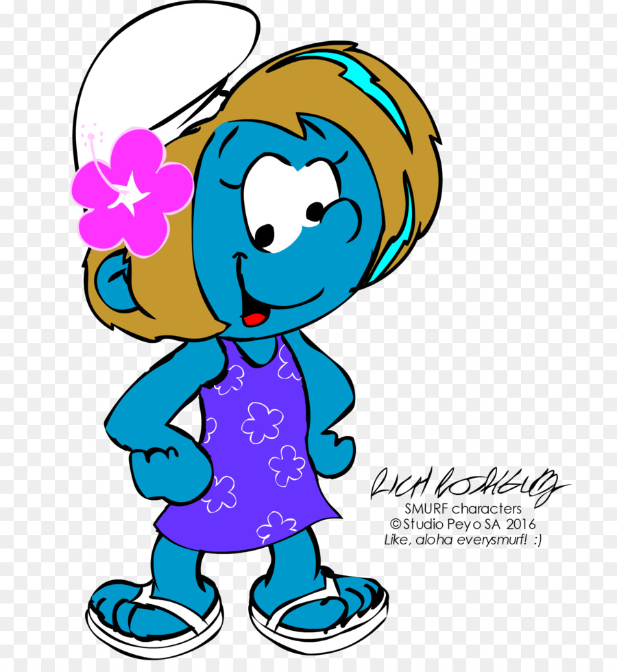 Smurfette，Vexy PNG