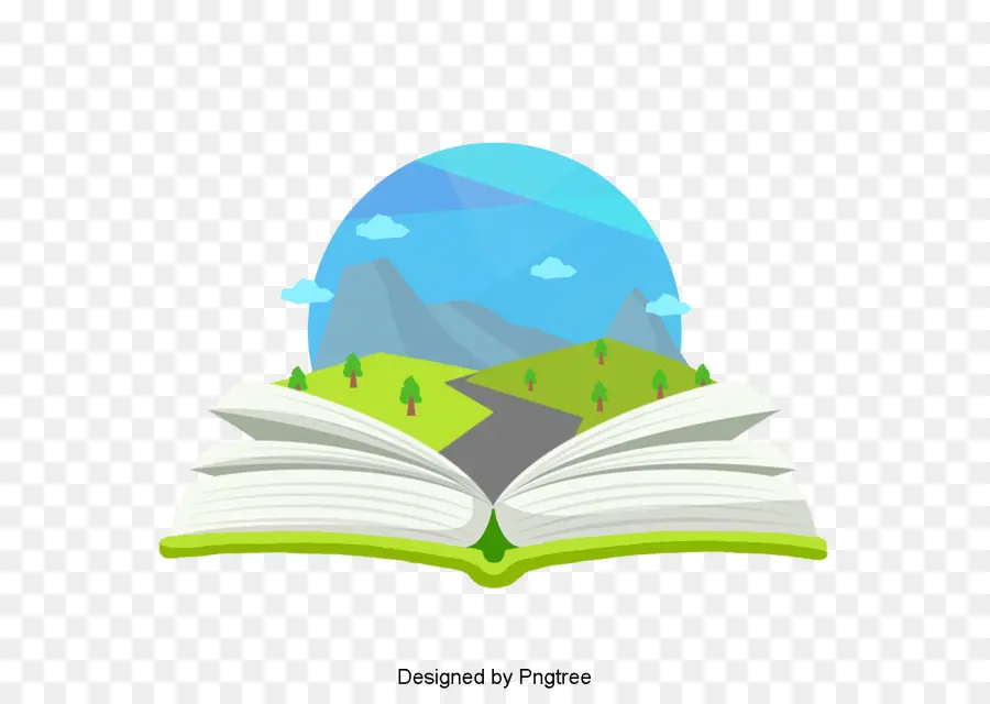 Livro Aberto，Paisagem PNG