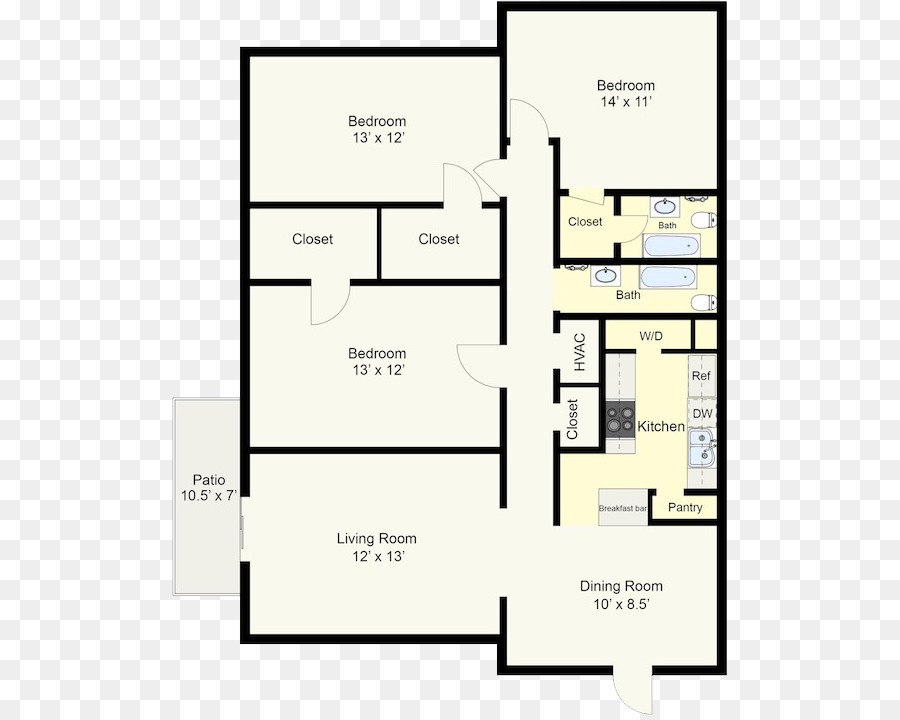 Piso Plano，Woodbrook Apartamentos PNG