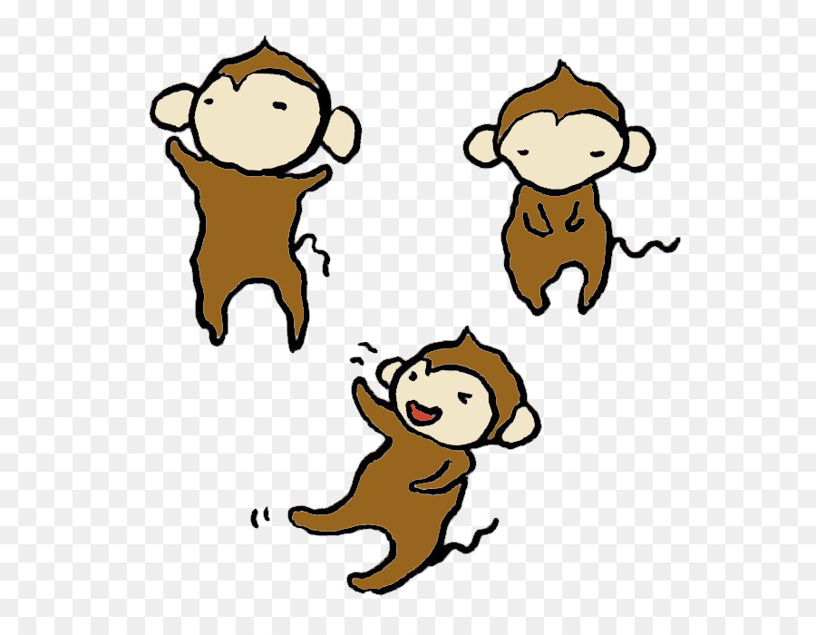 Macaco，Cartão De Ano Novo PNG