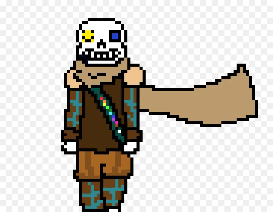 Personagem De Pixel Art，Esqueleto PNG