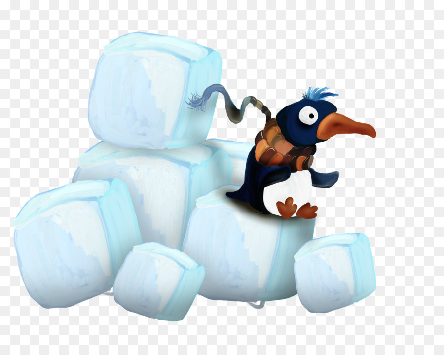 Pinguim Em Blocos De Gelo，Pinguim PNG