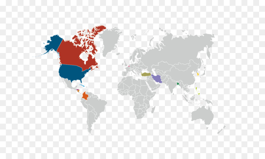 Mapa Mundial，Países PNG