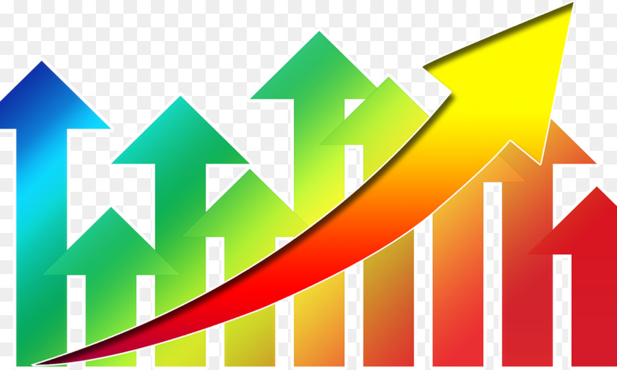 Setas Coloridas Para Cima，Gráfico De Barras PNG