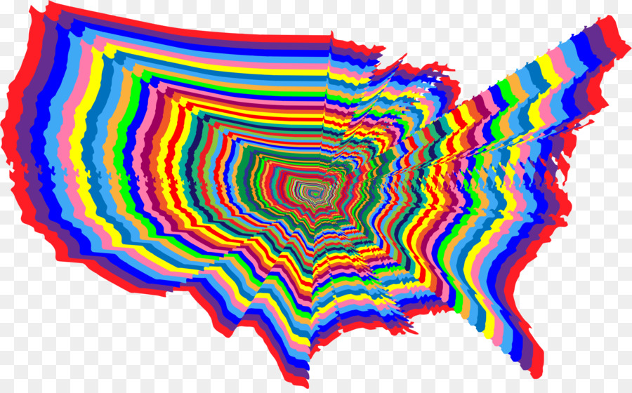 Mapa Colorido Dos Eua，Estados Unidos PNG