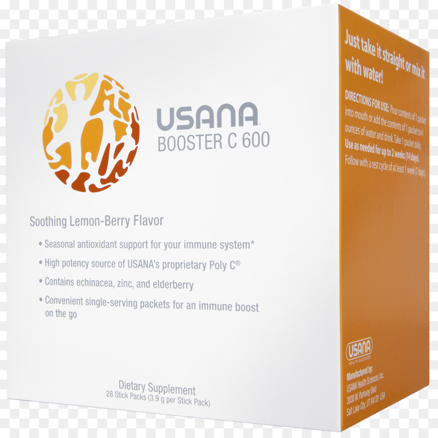 Usana Booster C 600，Caixa PNG