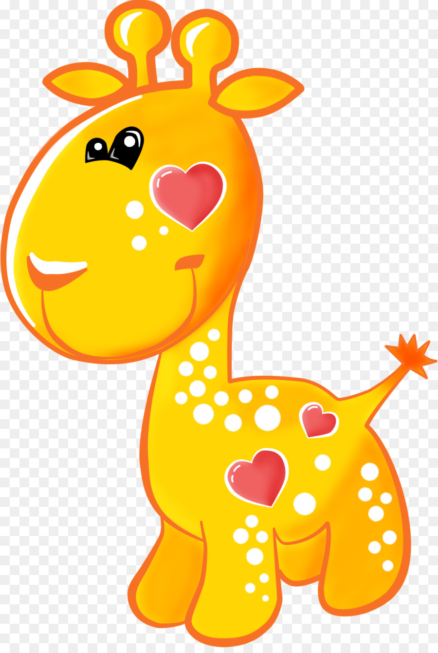 Girafa Fofa，Desenho Animado PNG