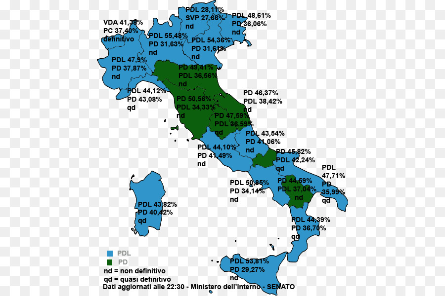 Italiano Eleições Gerais De 2008，Elecciones Generales Italianas PNG