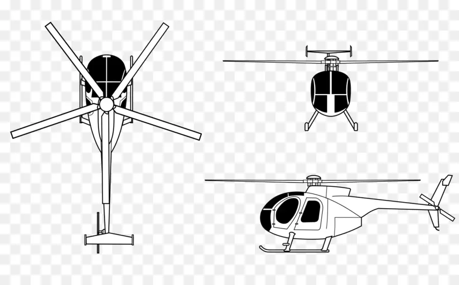 Mcdonnell Douglas Md 500 Defender，Md Helicopters Mh6 Passarinho PNG