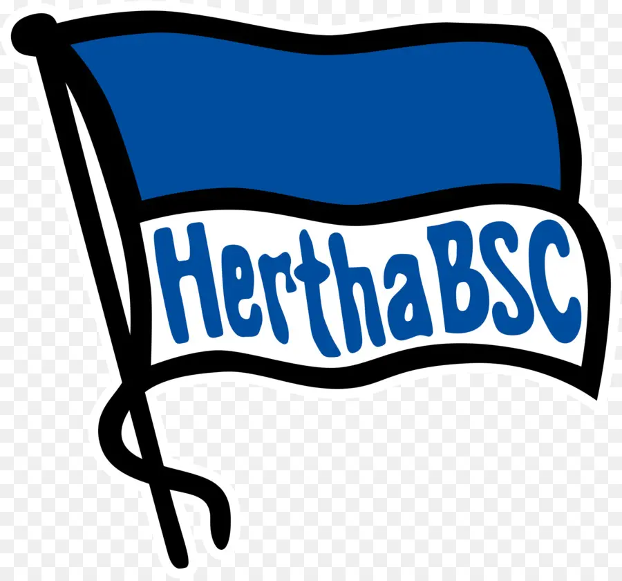 Bandeira Do Hertha Bsc，Azul PNG