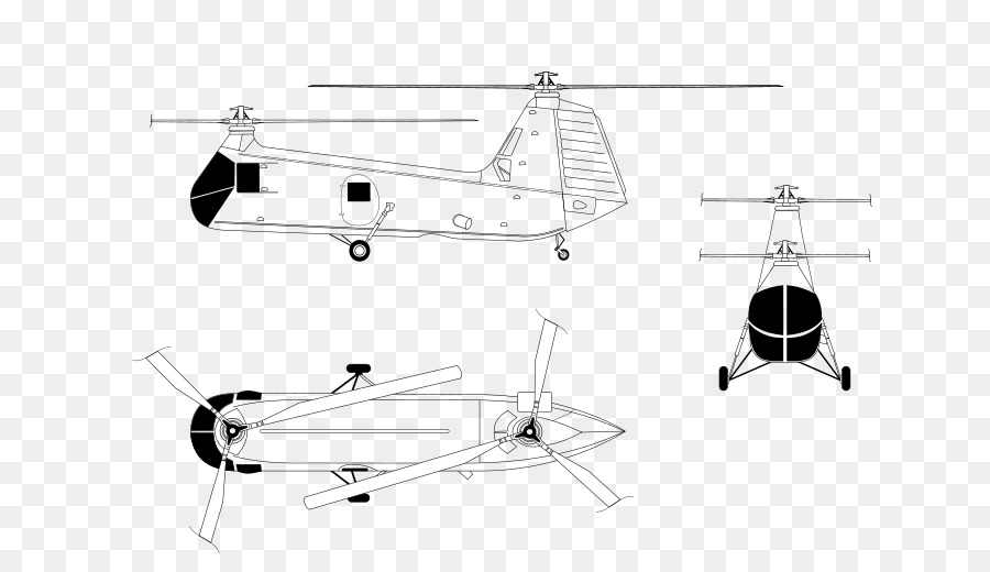 Rotor De Helicóptero，Piasecki Hup Retriever PNG