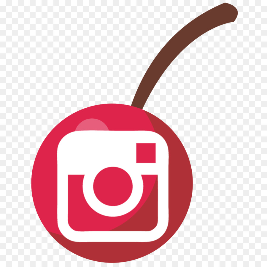 Cereja Com Logotipo Do Instagram，Cereja PNG