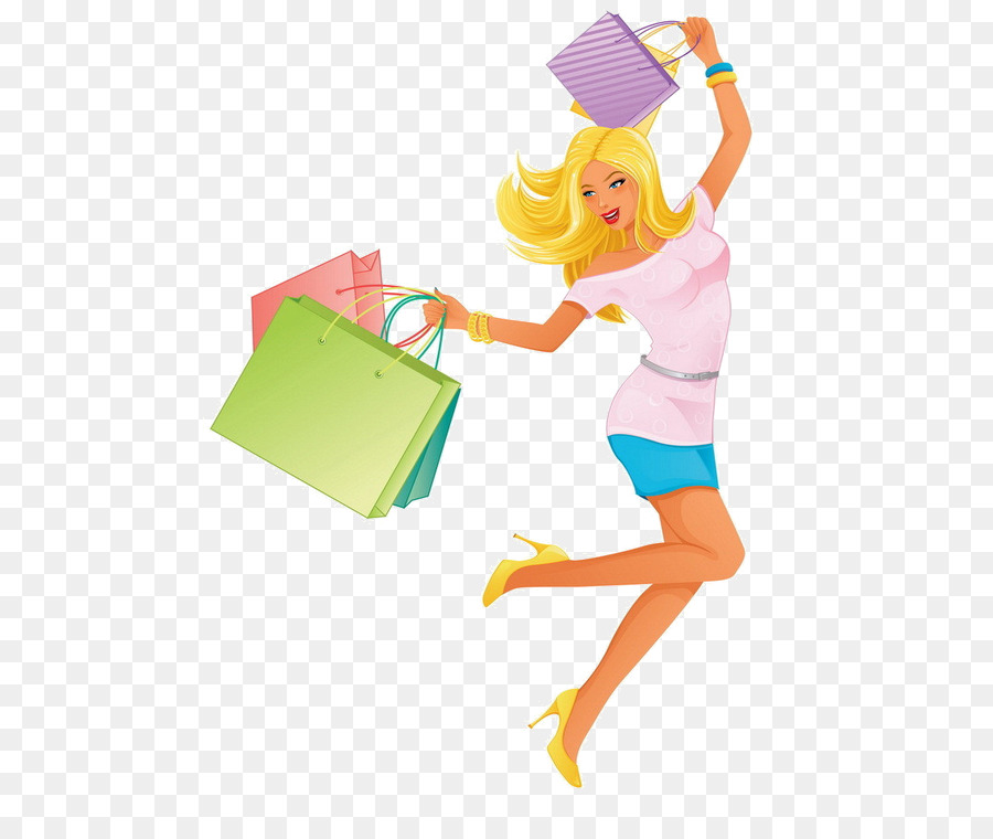 Mulher De Compras，Bolsas PNG