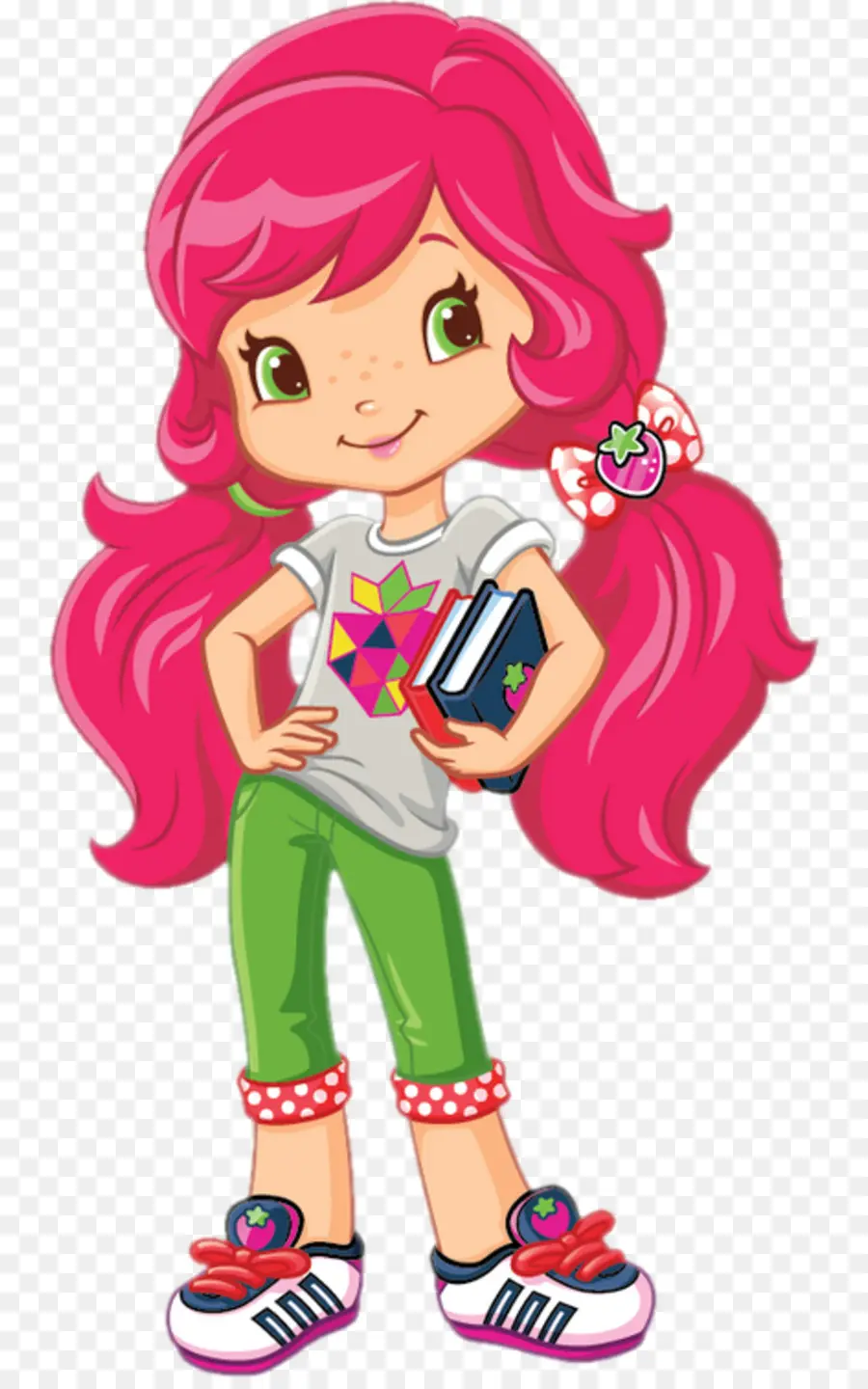 Menina Com Cabelo Rosa，Livro PNG