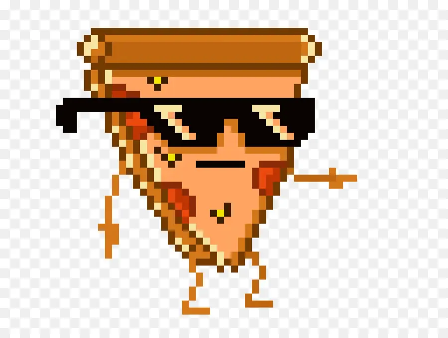 Pizza，Pixel Art PNG