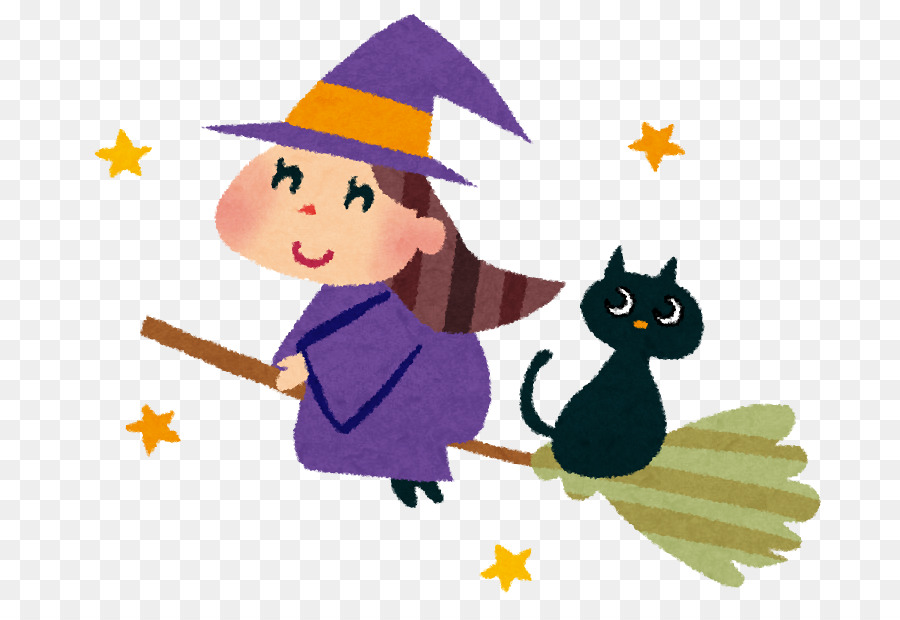 Bruxa De Halloween E Desenho Animado De Gato PNG , Dia Das Bruxas