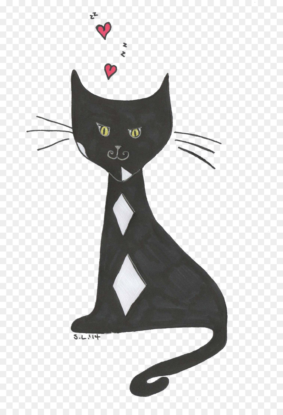 Gato Preto，Bonitinho PNG