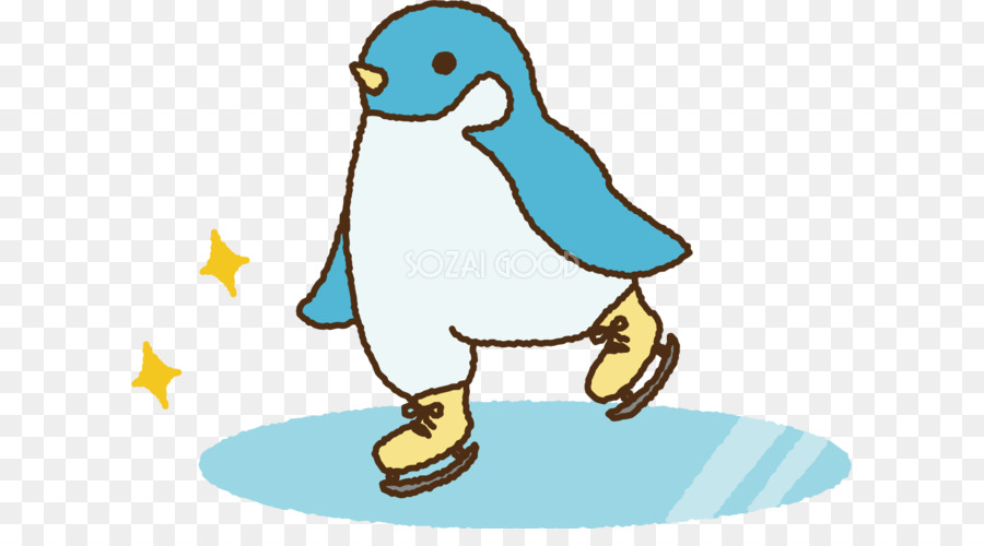 Pinguim，Patinagem No Gelo PNG