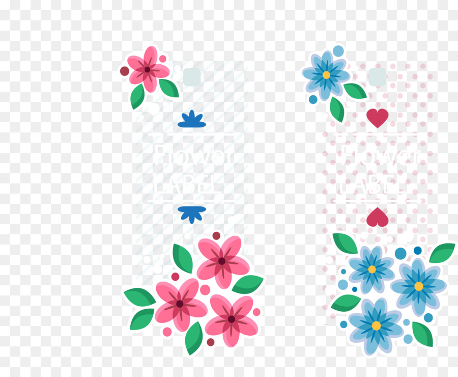 Azul，Design Floral PNG