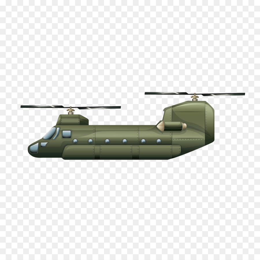 Helicóptero，Verde PNG