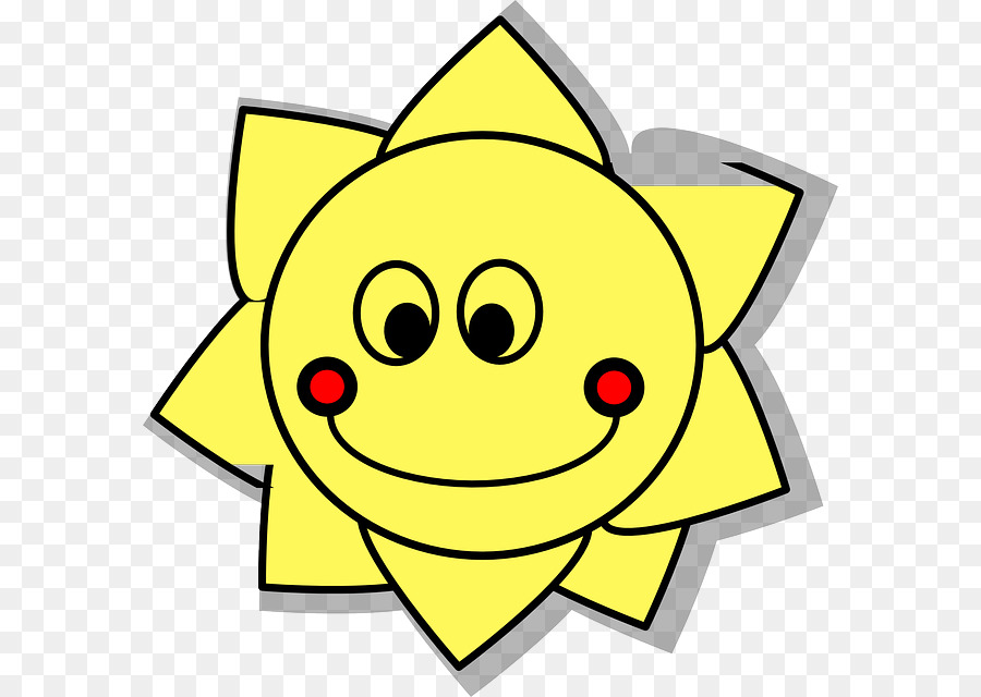 Sol Sorridente，Amarelo PNG