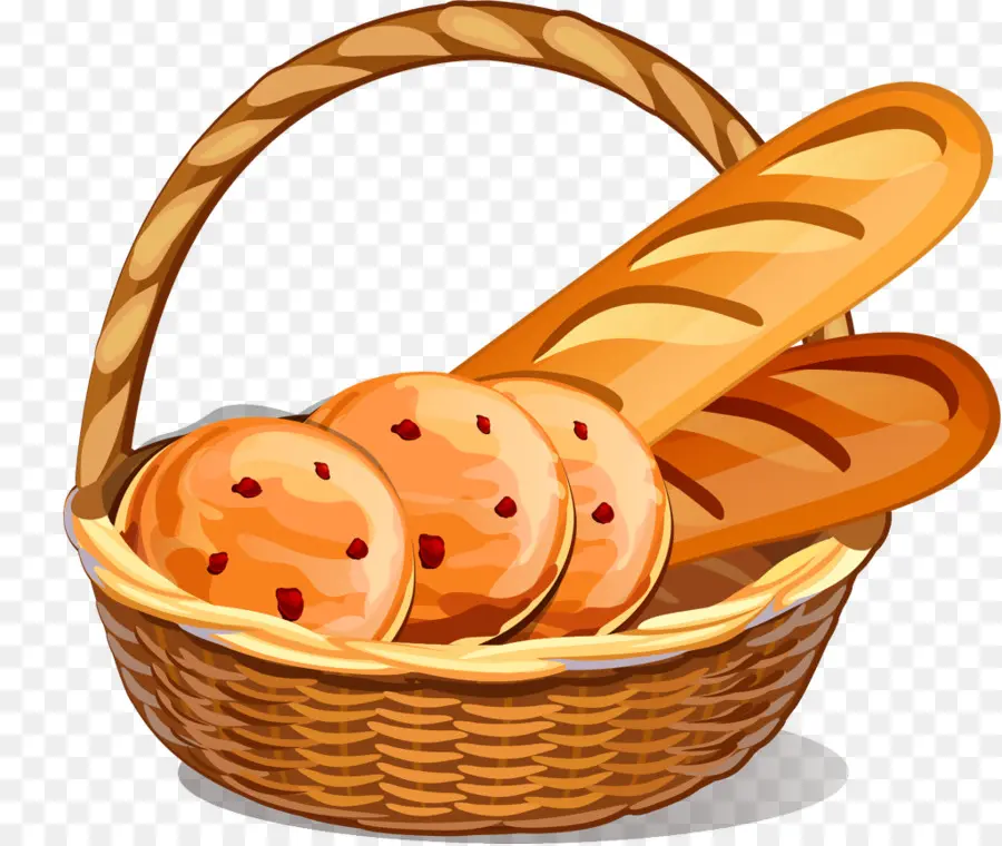 Cesta De Pão，Pão PNG