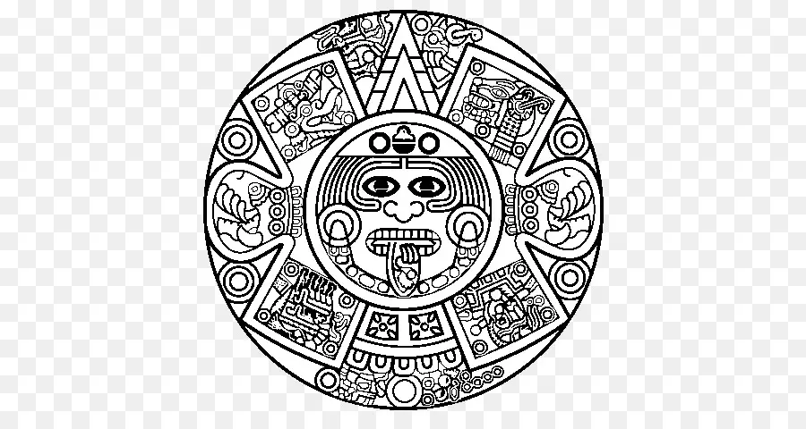 Calendário Asteca Stone，Tenochtitlan PNG