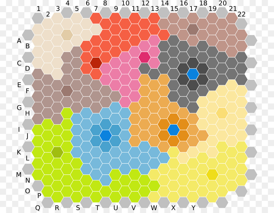 Mapa Hexagonal，Grade PNG