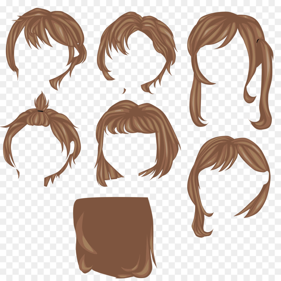 Estilos De Cabelo，Perucas PNG