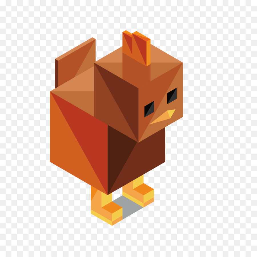 Frango Marrom，Bonitinho PNG