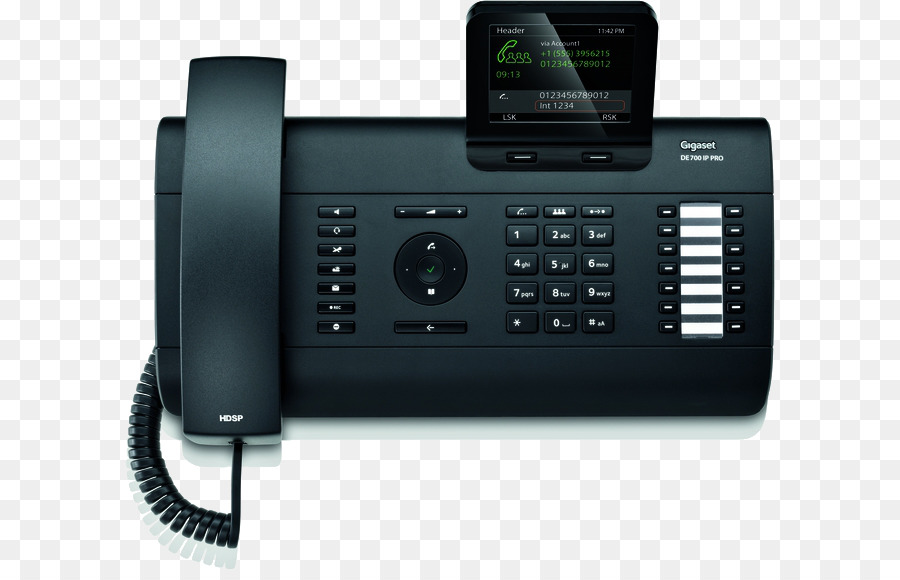 Gigaset De700 Ip Pro Telefone Voip Preto，Voz Sobre Ip PNG