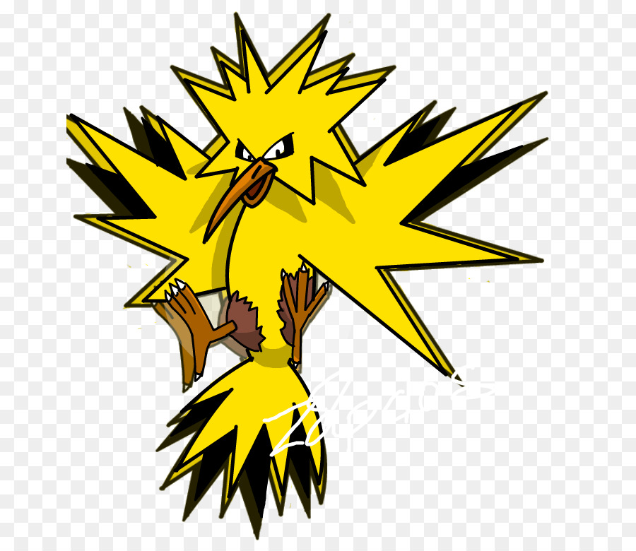 Zapdos，Bico PNG