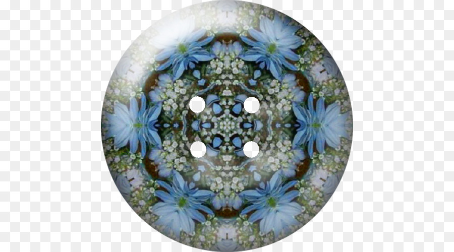 Button Blue，Flor PNG