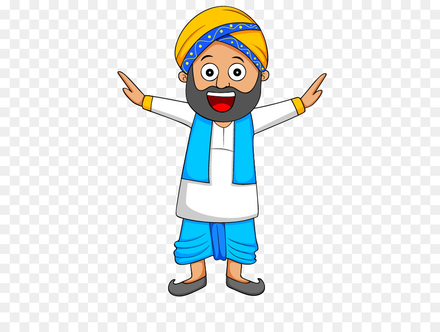 Homem De Desenho Animado，Turbante PNG