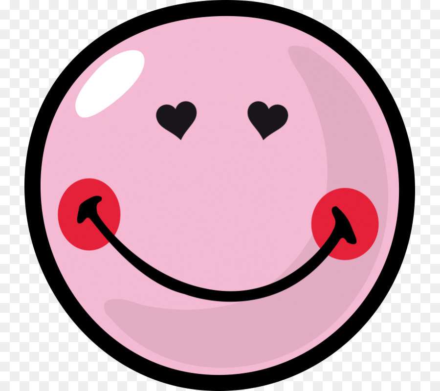 Rosto Sorridente Rosa，Bonitinho PNG