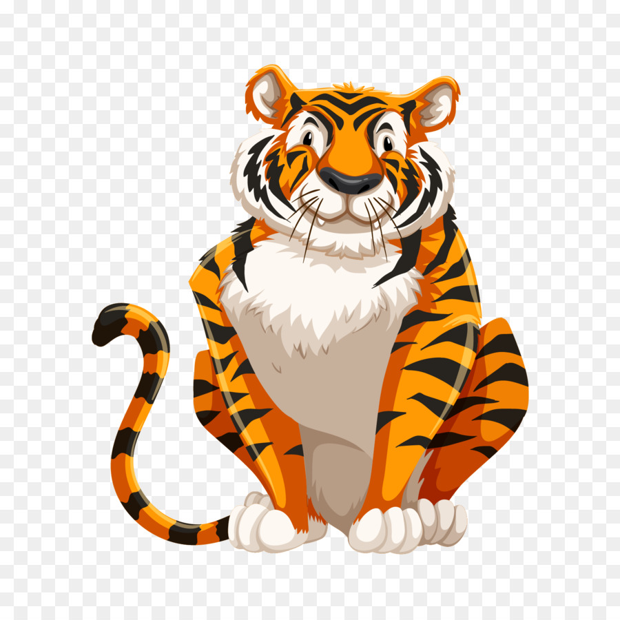 Tigre De Desenho Animado，Bonitinho PNG