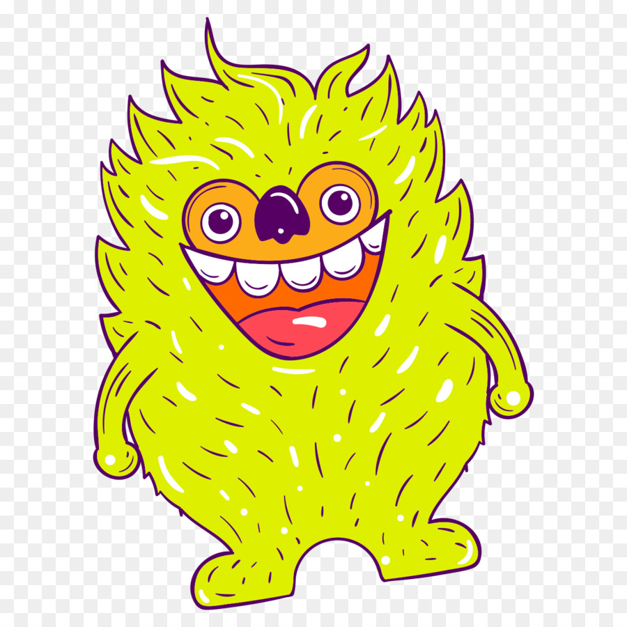 Monstro Amarelo，Desenho Animado PNG