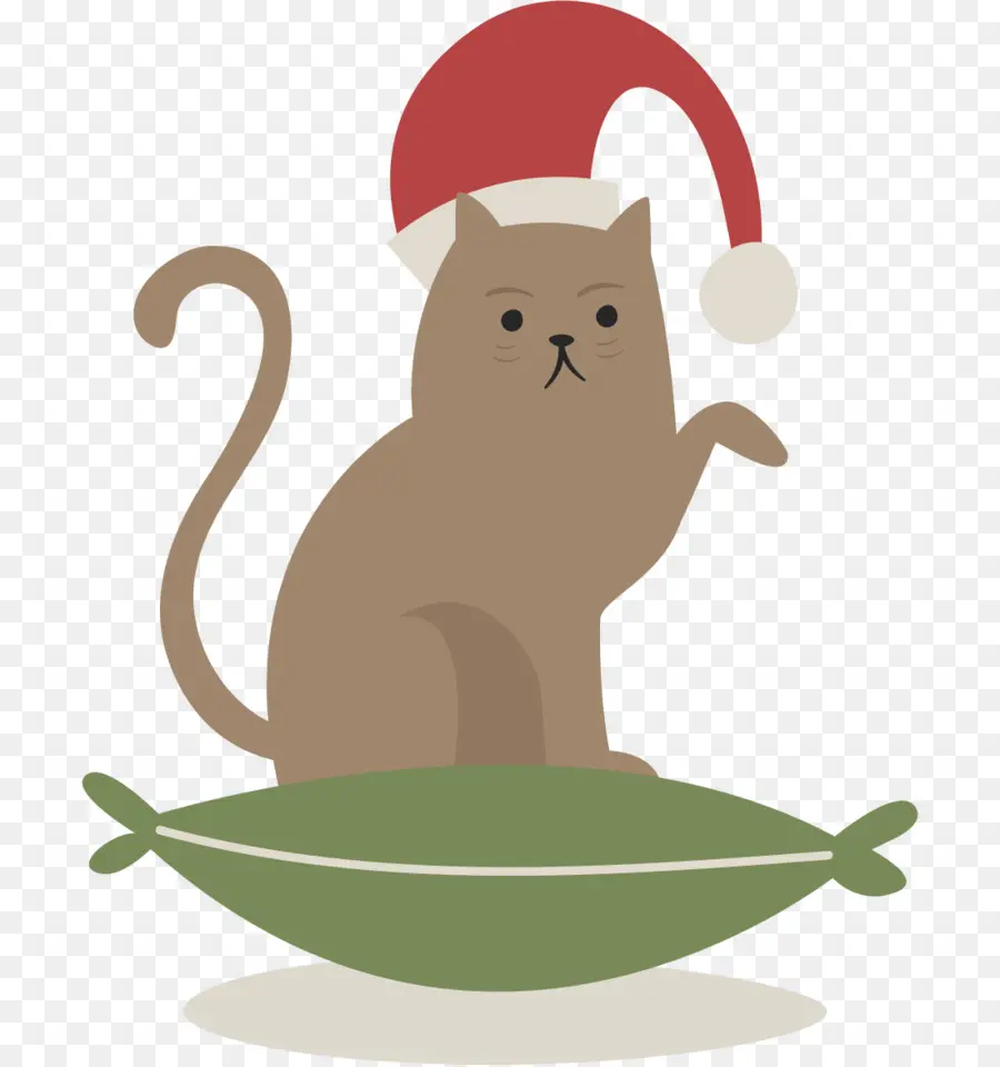 Gato Com Chapéu De Papai Noel，Chapéu De Papai Noel PNG