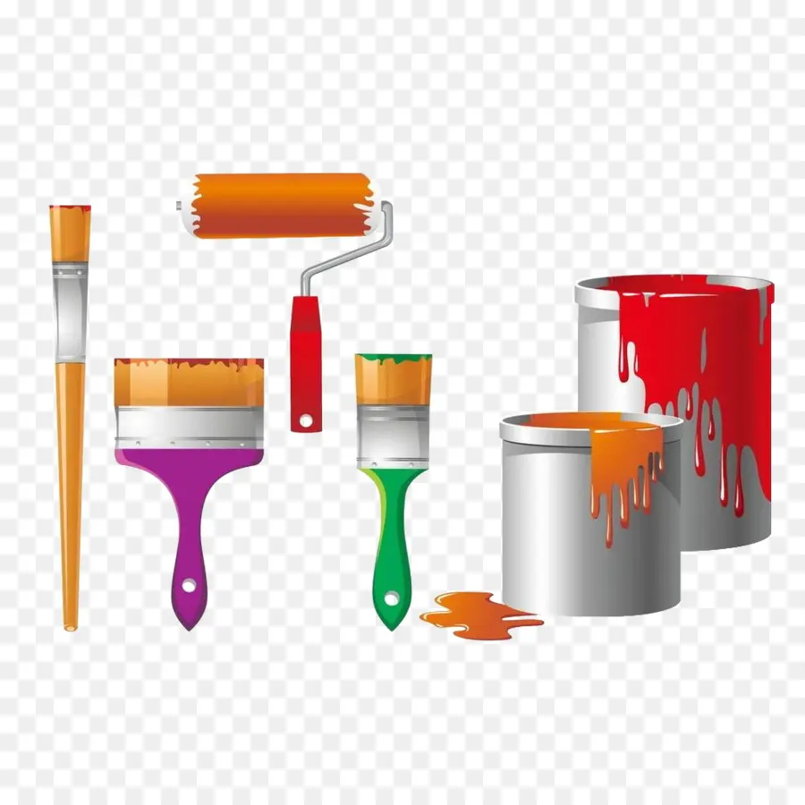 Paint，Rolos De Pintura PNG