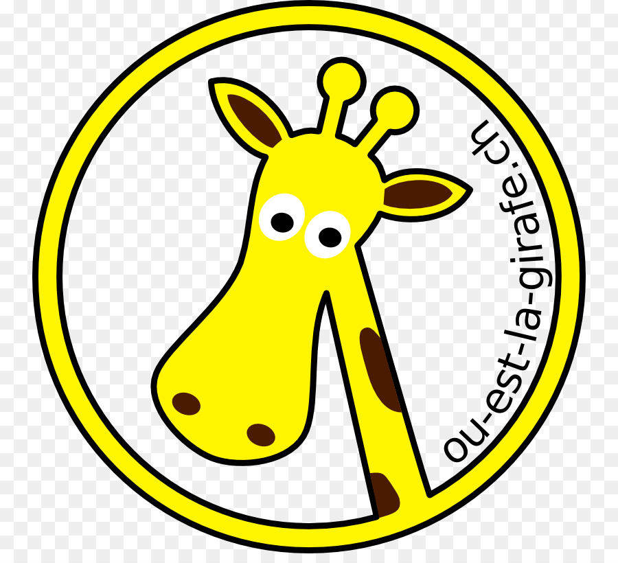 Girafa Amarela，Desenho Animado PNG