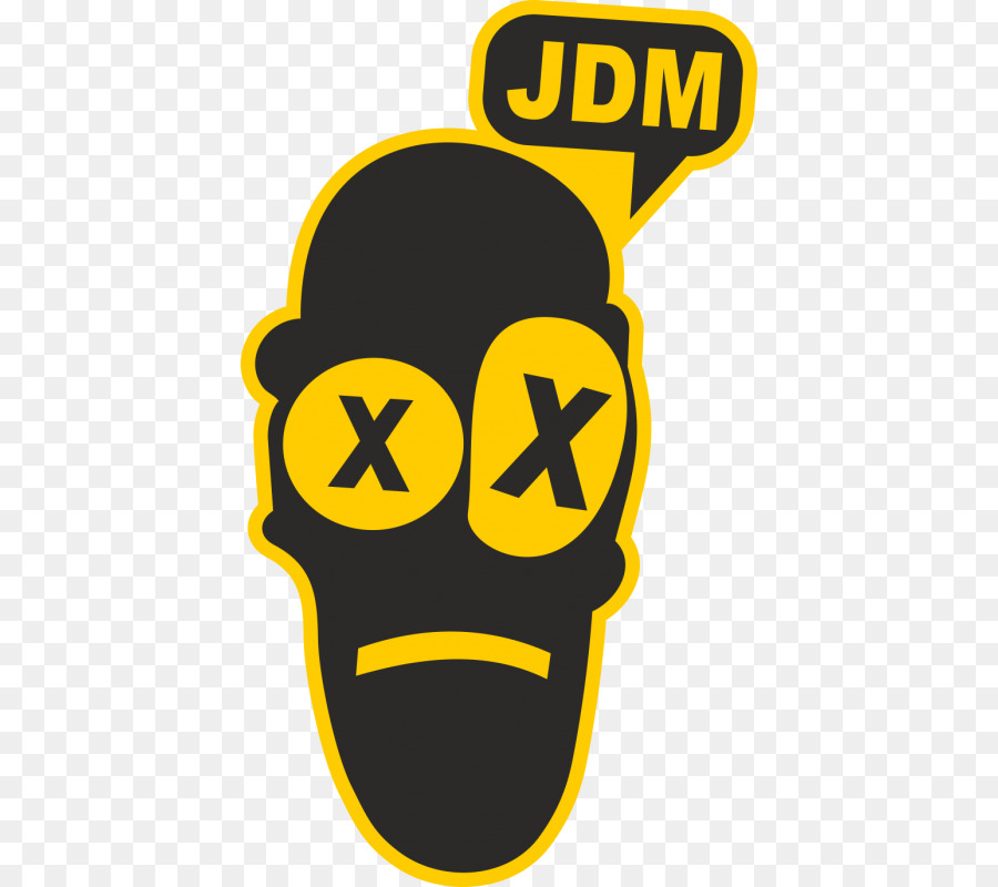 Crânio Jdm，Amarelo PNG