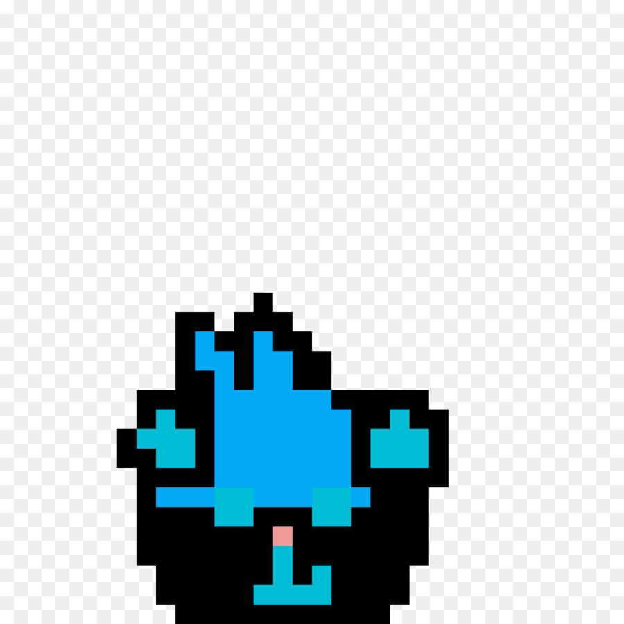 Pixel Art，Azul PNG