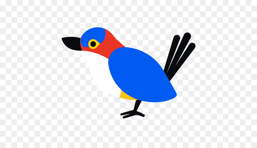 Pássaro Azul，Asas Amarelas PNG