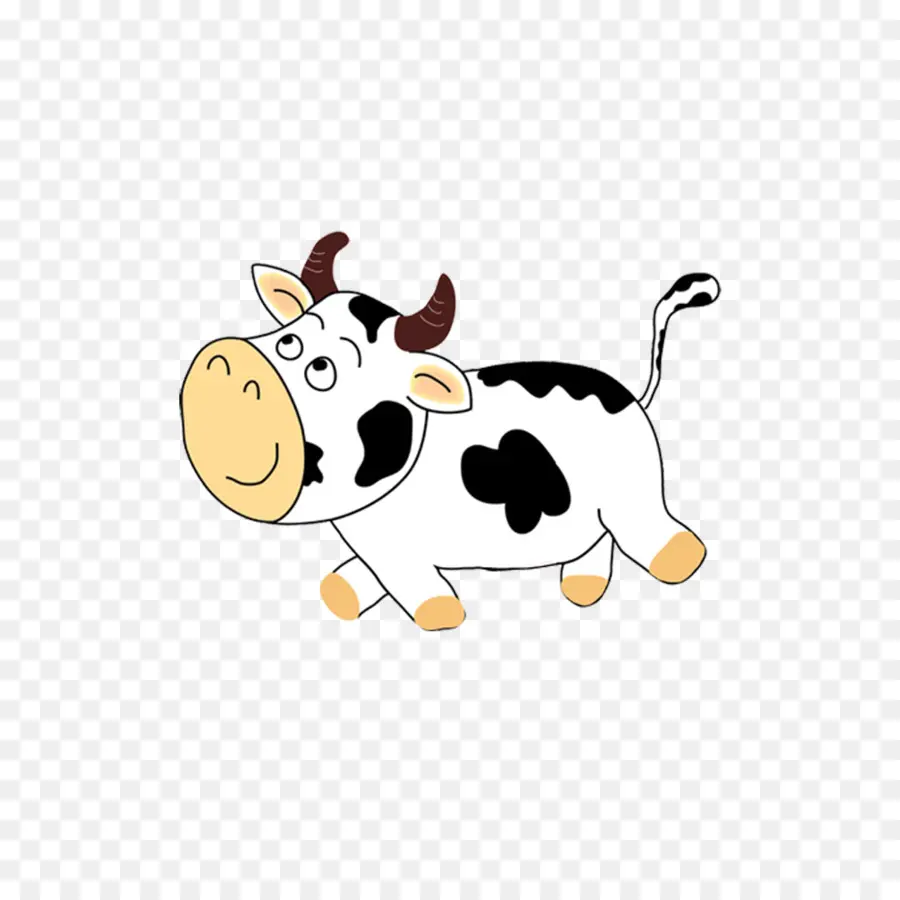 Vaca Fofa，Desenho Animado PNG