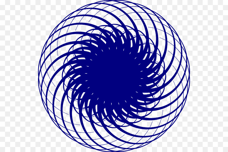 Espiral Azul，Geométrico PNG