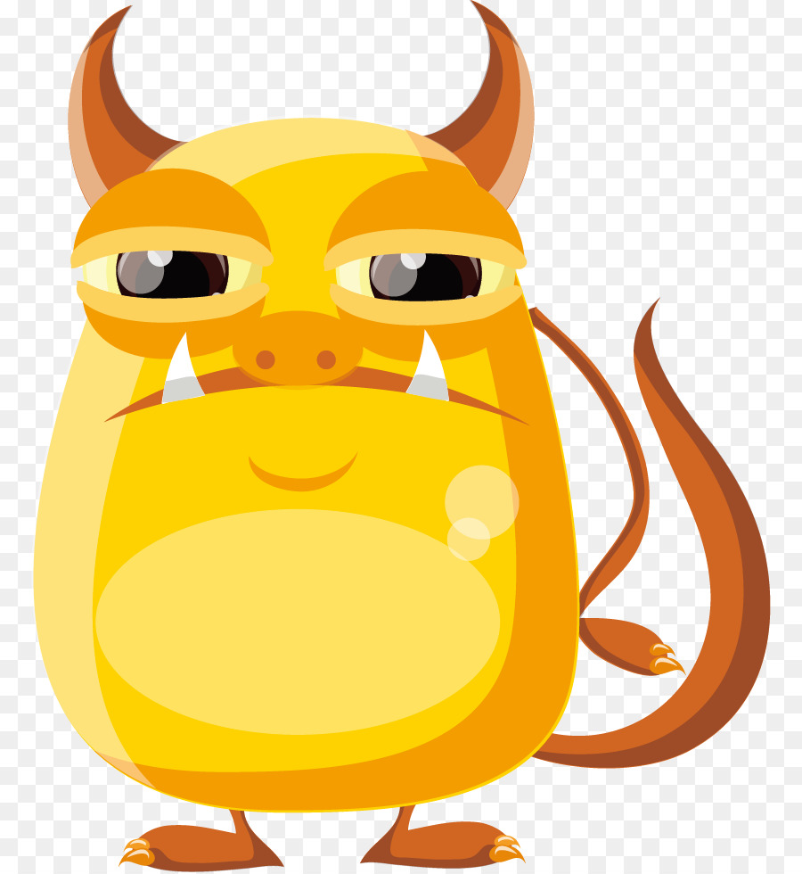 Monstro Amarelo，Desenho Animado PNG