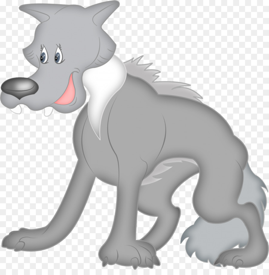 Lobo Cinzento，Desenho Animado PNG