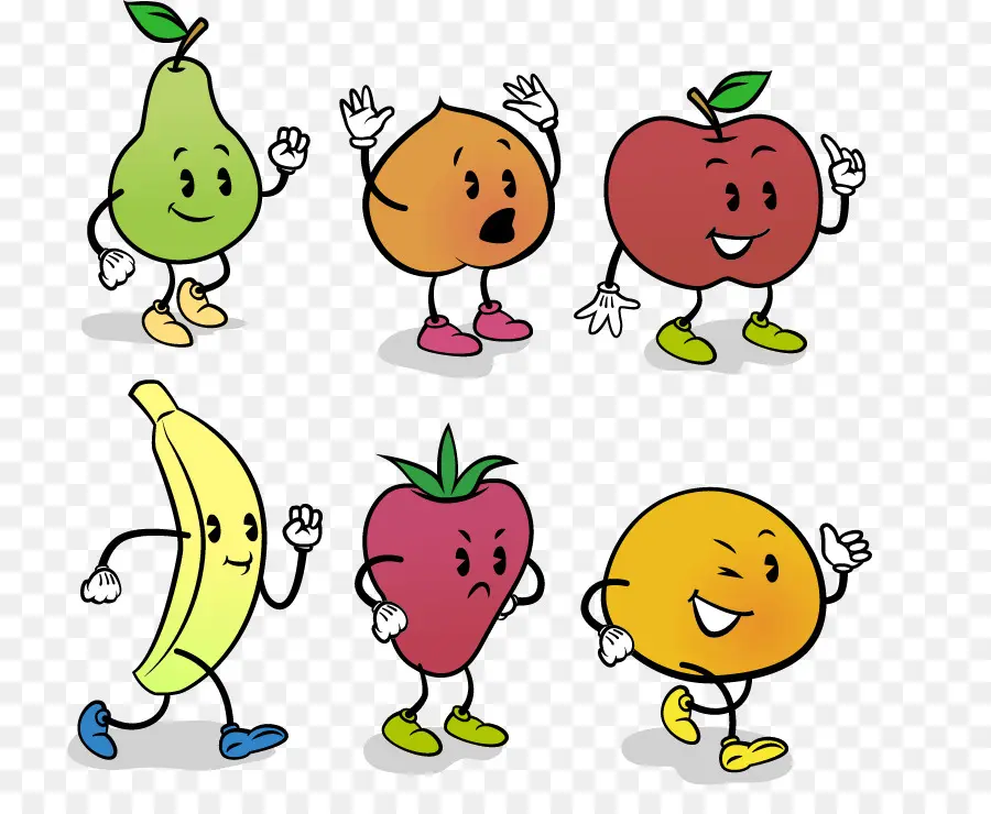 Frutas De Desenho Animado，Pera PNG